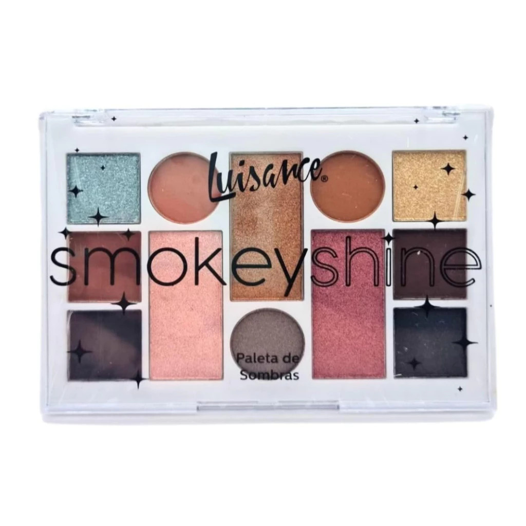 Paleta de Sombras 12 cores Smokey Shine - Luisance