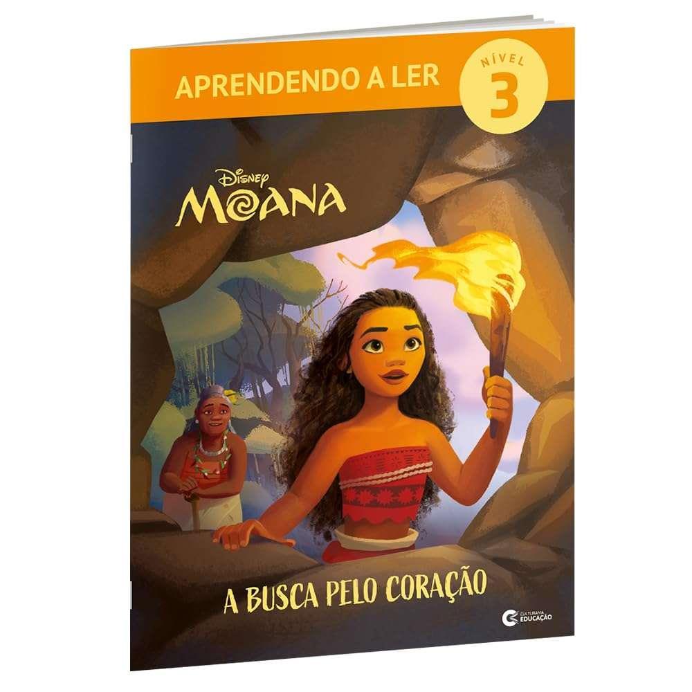 Livro Aprendendo A Ler Nível 3 Moana A Busca Pelo Coração