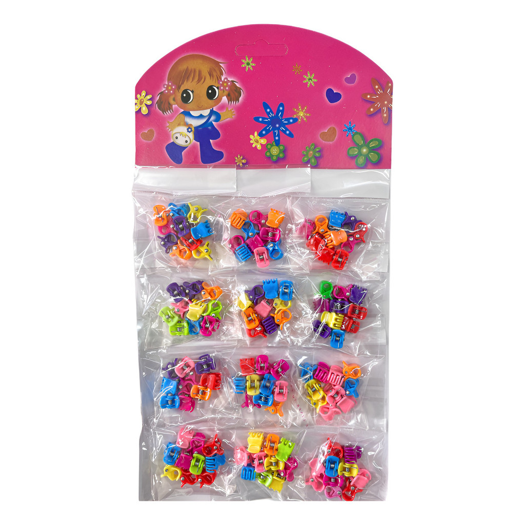 120 Mini Piranhas Prendedor Presilha Para Cabelo 1 Cartela em Oferta na Shopee