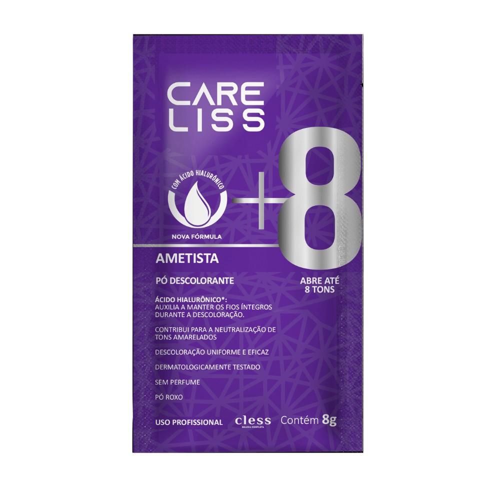 po descolorante Ametista 8 tons Care Liss 8g em Oferta na Shopee