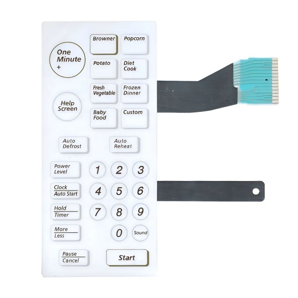 Membrana Teclado Para Microondas Samsung MW 6774W,  MB 6774W, MG 6774W, MG 7920W