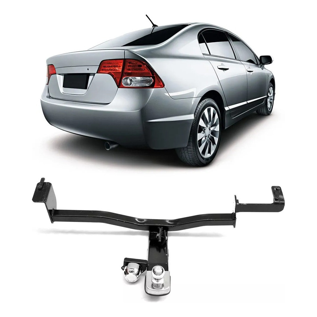 Engate Reboque Rabicho Fixo 700kg Honda Civic 2006 A 2011