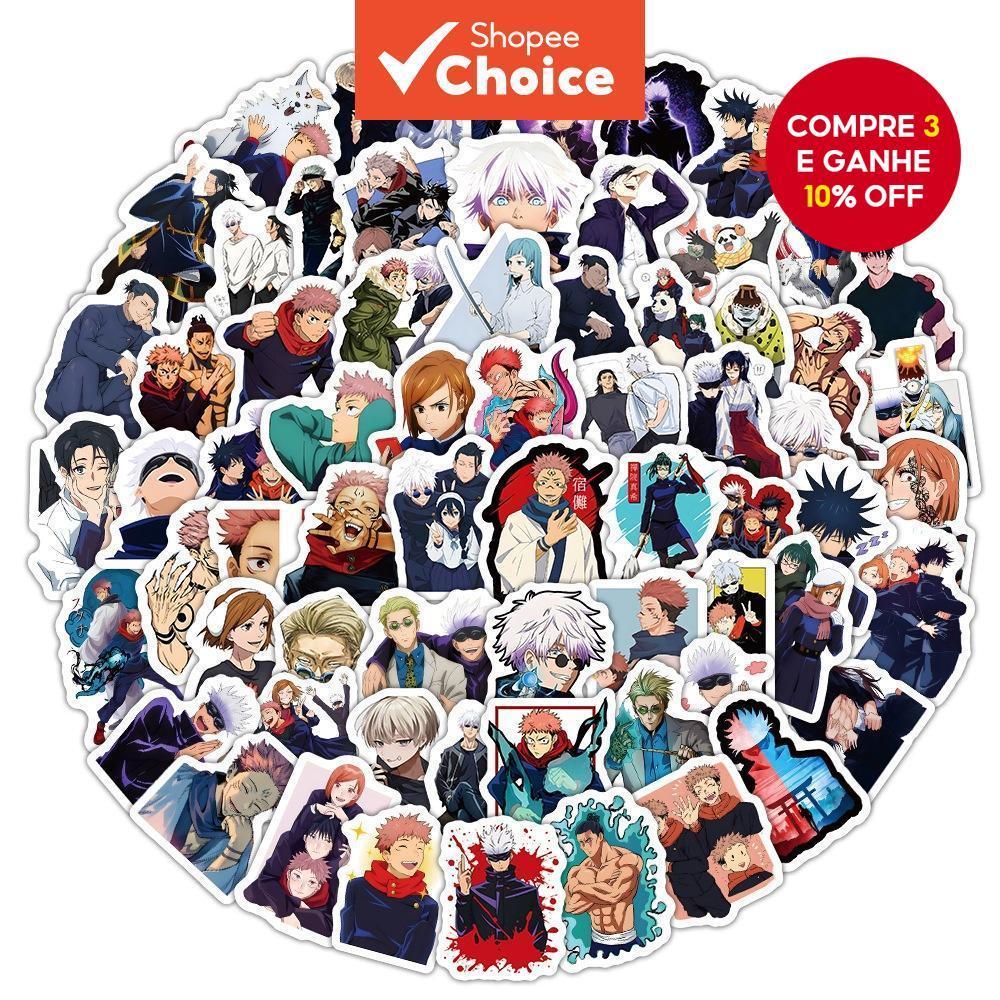 100PCS Novo Estilo Anime Jujutsu Kaisen Graffiti Adesivos para Capacete LanLanStickersWorld em Oferta na Shopee