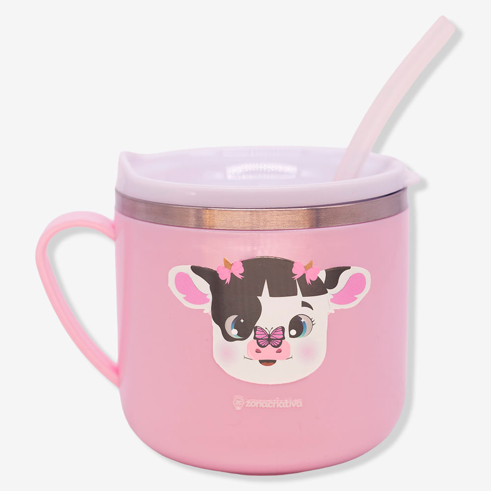 Caneca Flip Infantil Vaquinha - Zonacriativa em Oferta na Shopee