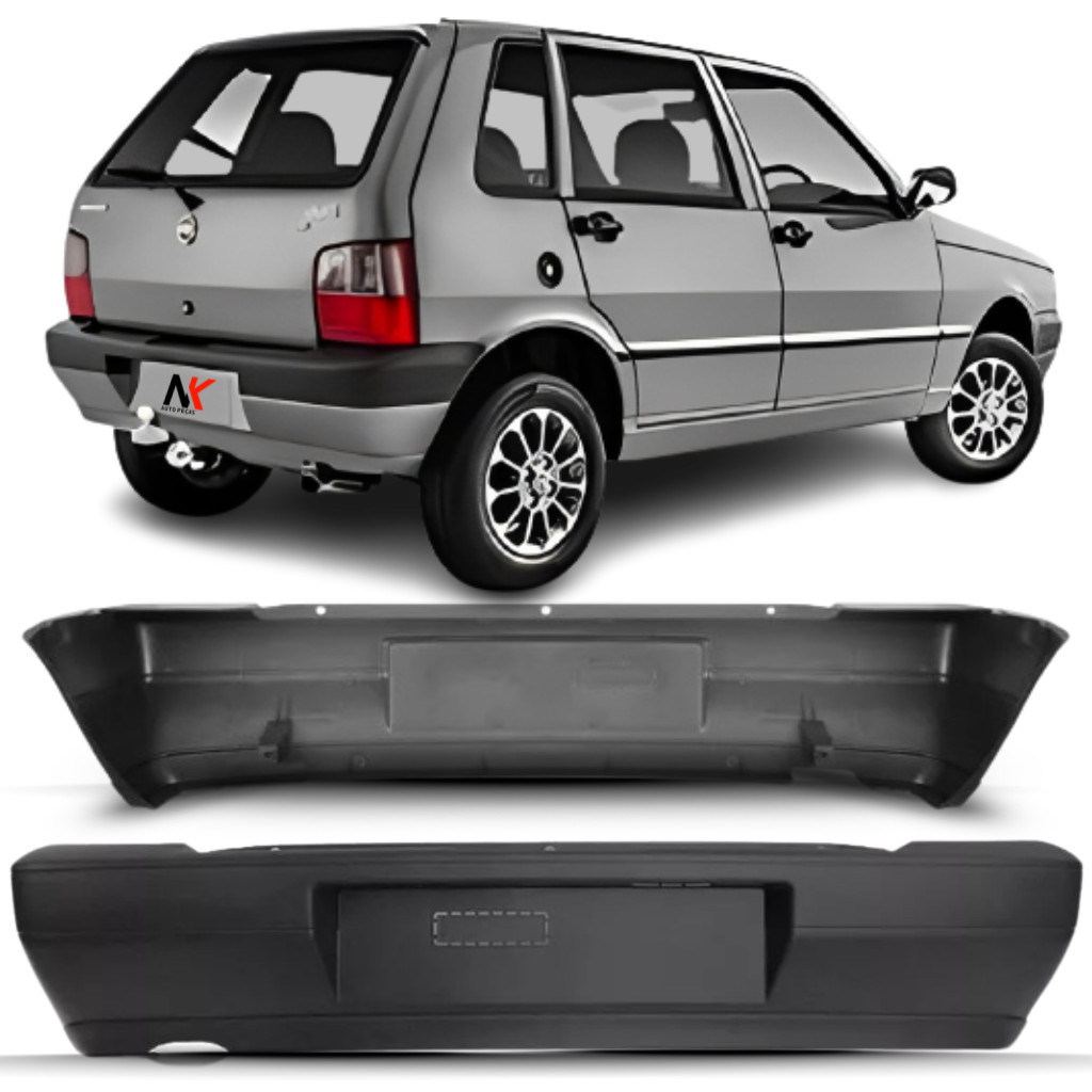 Parachoque Traseiro Uno 2004 2005 2006 2007 2008 2009 2010 2011 2012 2013 Cobertura Envolvente Novo 1ª Linha em Oferta na Shopee