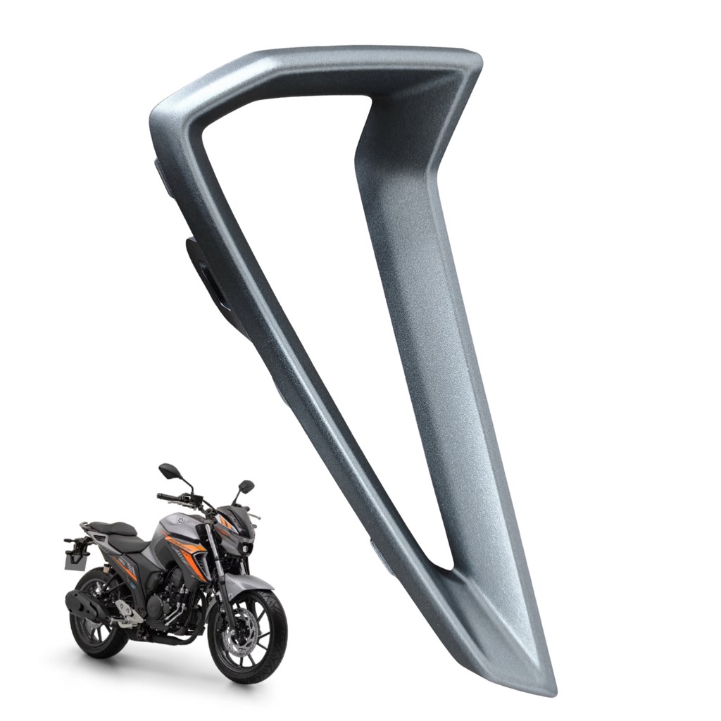 Tampa Guia de Ar Aba Tanque Direito Fazer 250 Fz25 2025 Cinza Fosco