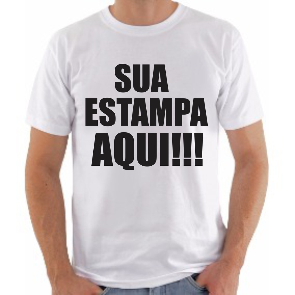 Camiseta Personalizada – Estampa com Sua Arte/Imagem | Promoção