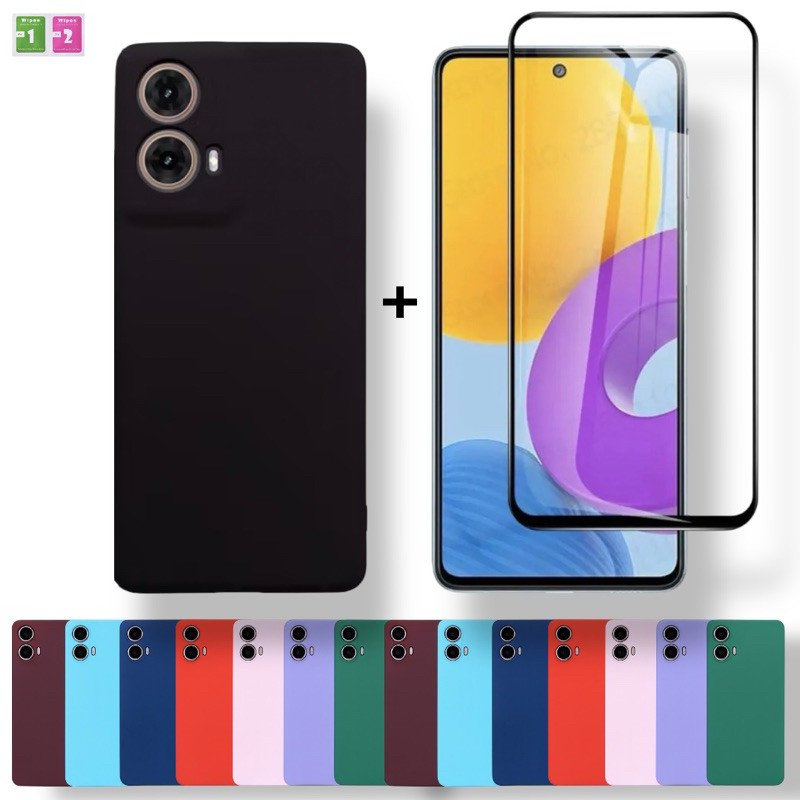 Kit Capinha + Película Moto G35 Capa Aveludada Anti Impacto Motorola Proteção Premium em Oferta na Shopee