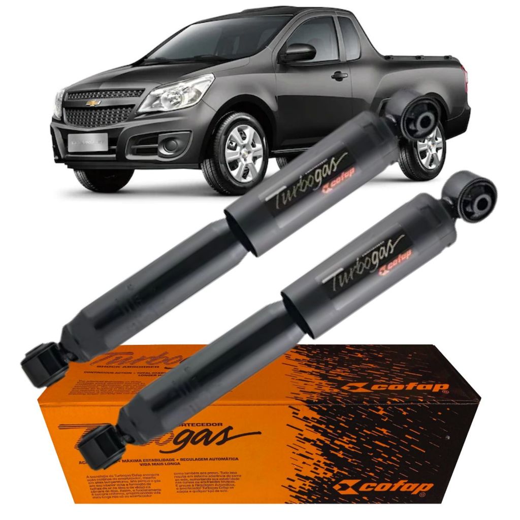 Imagem Par Amortecedor Traseiro Turbogás Cofap Montana 2003 A 2021