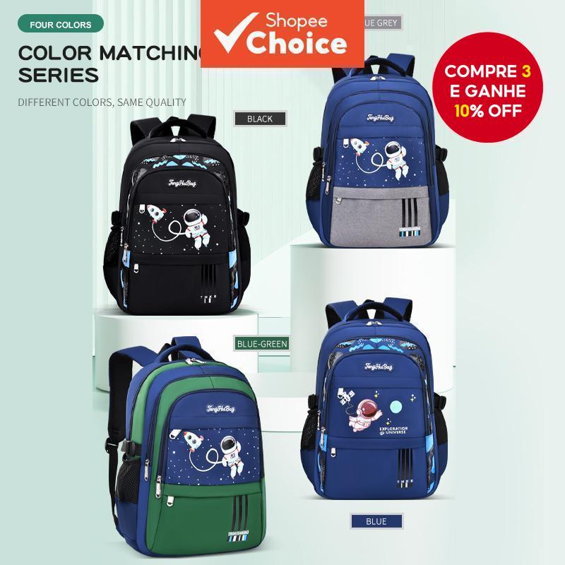 Nova Mochila Infantil Astronauta , Bolsa Escolar Leve À Prova D'água Para Meninos , Série 1-6 Laptop Durável