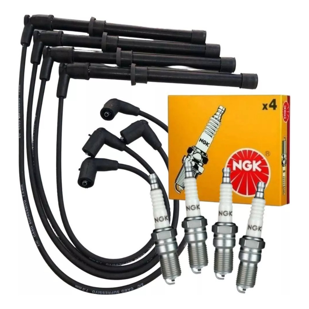Kit Cabos De Velas Chery Face S18 Rely Link + Velas