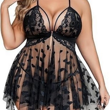 Pijama europeu americano Sexy transparente gaze coração estampa bainha Irregular estilingue camisola terno em Oferta na Shopee