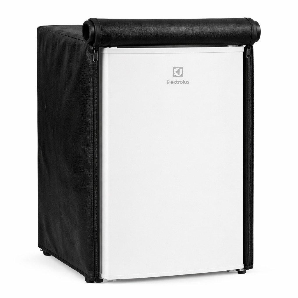 Capa Para Frigobar Eletrolux Efficient 122L - Corino Preto