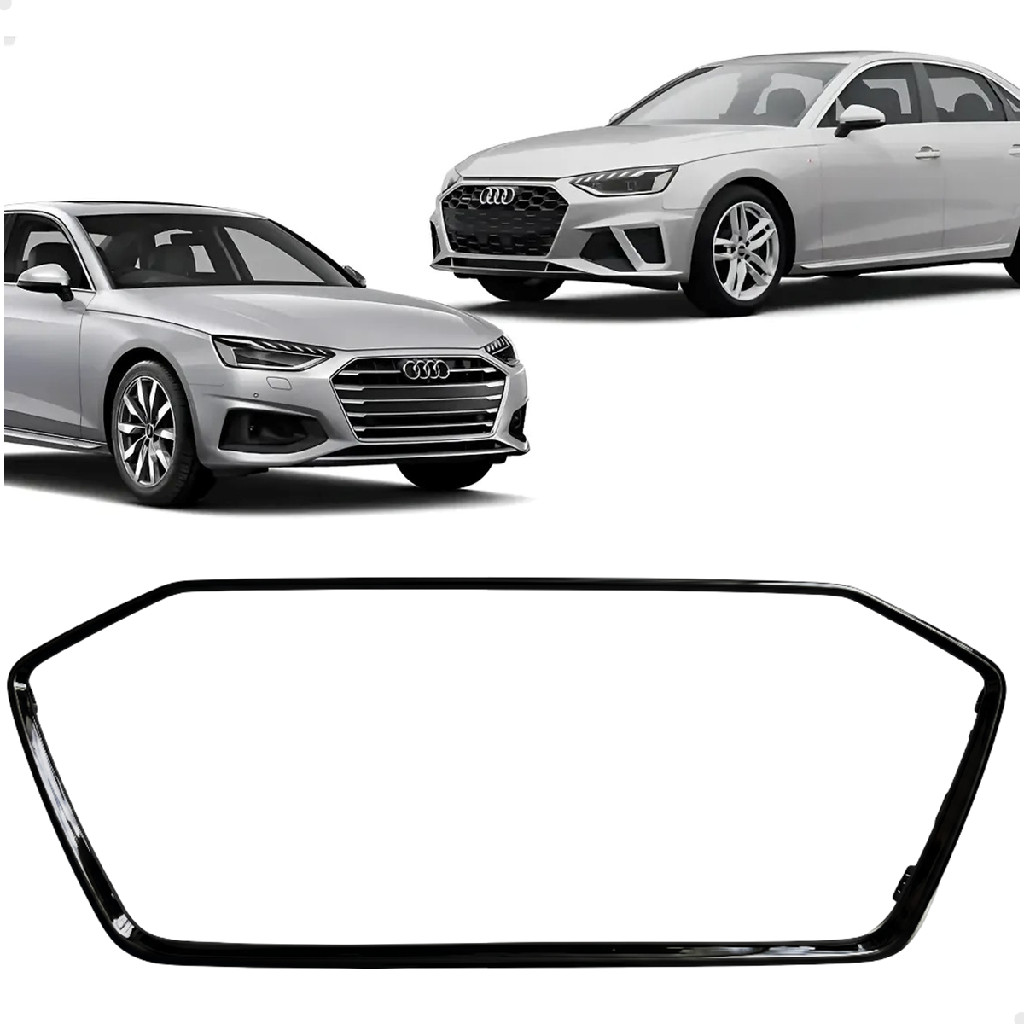 Friso Moldura Grade Superior Dianteira Black Piano Audi A4 2020 2021 2022 2023 2024 2025 8W0853651