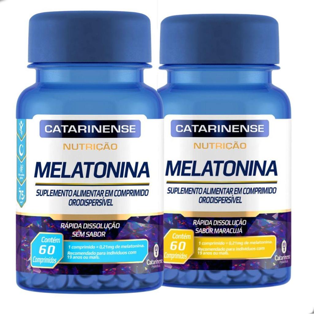 Melatonin 0,21mg Zero Açucar Noite 60 Comprimidos Catarinense