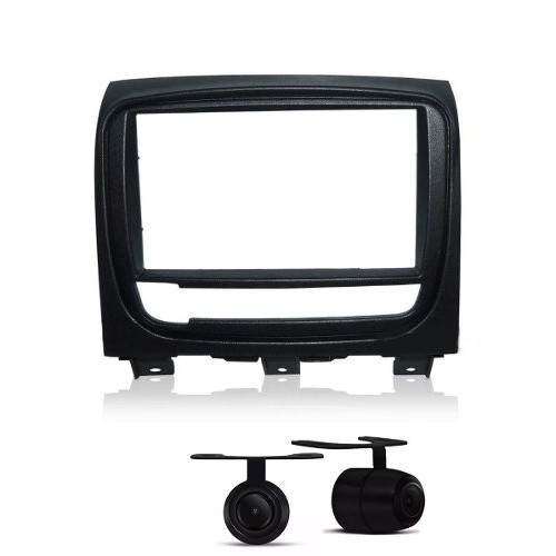 Moldura Pioneer Fiat Siena Painel 2 Din Multimidia Camera Re