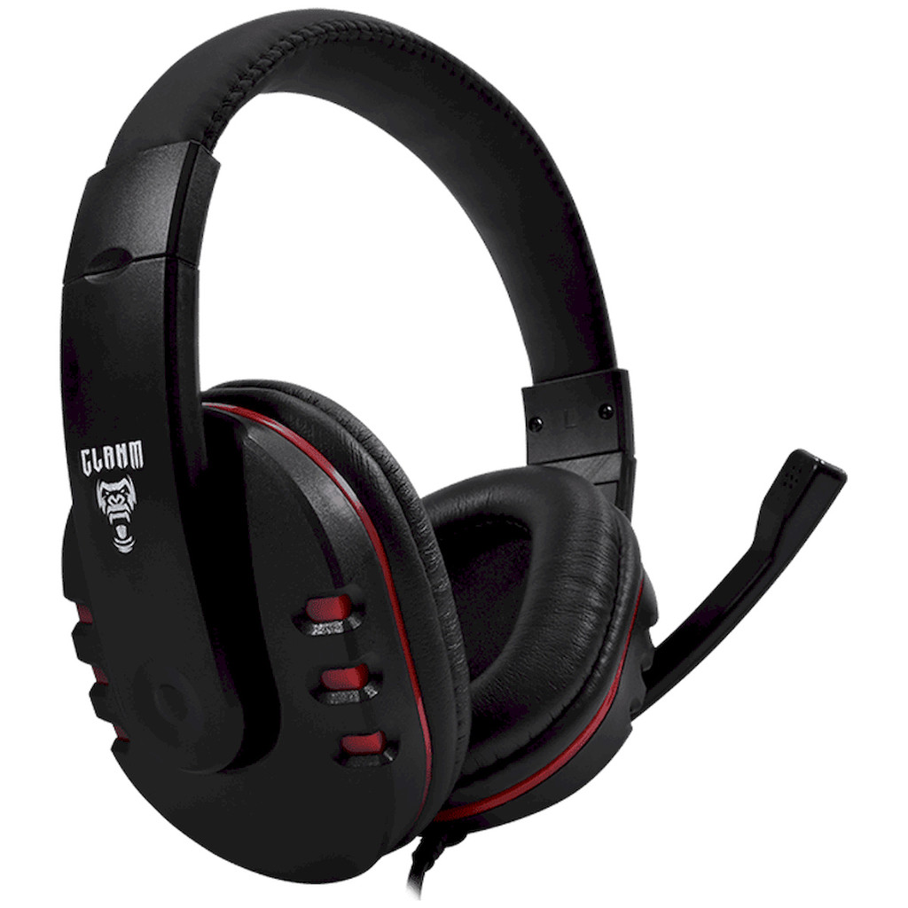 Headset Gamer Clanm Fly Vermelho, Preto e Vermelho, HJ827