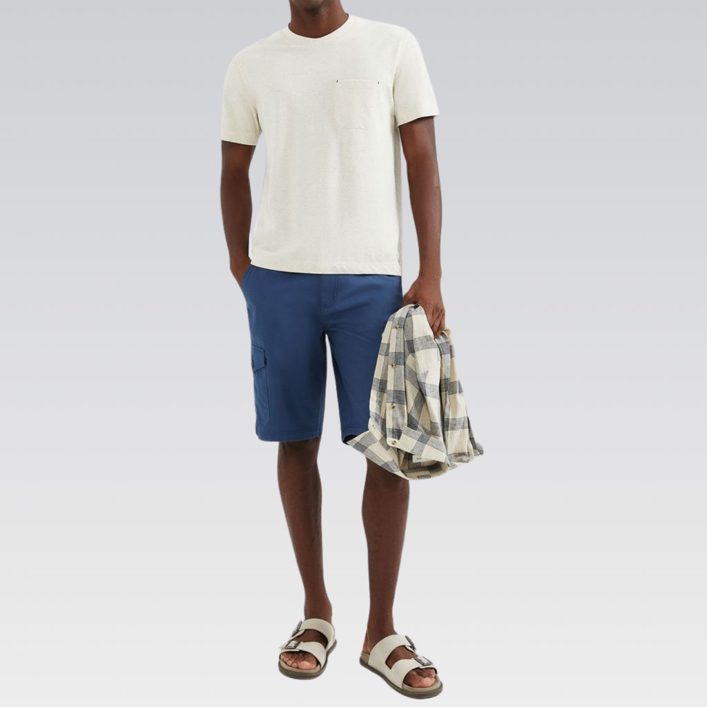 Bermuda Básica Masculina Cargo Em Sarja Hering O Dia a Dia