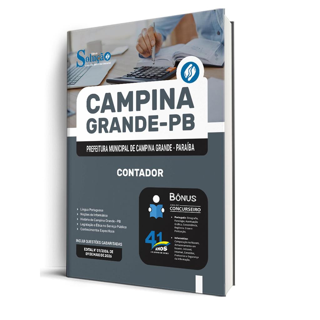 Apostila Prefeitura de Campina Grande - PB  - Contador