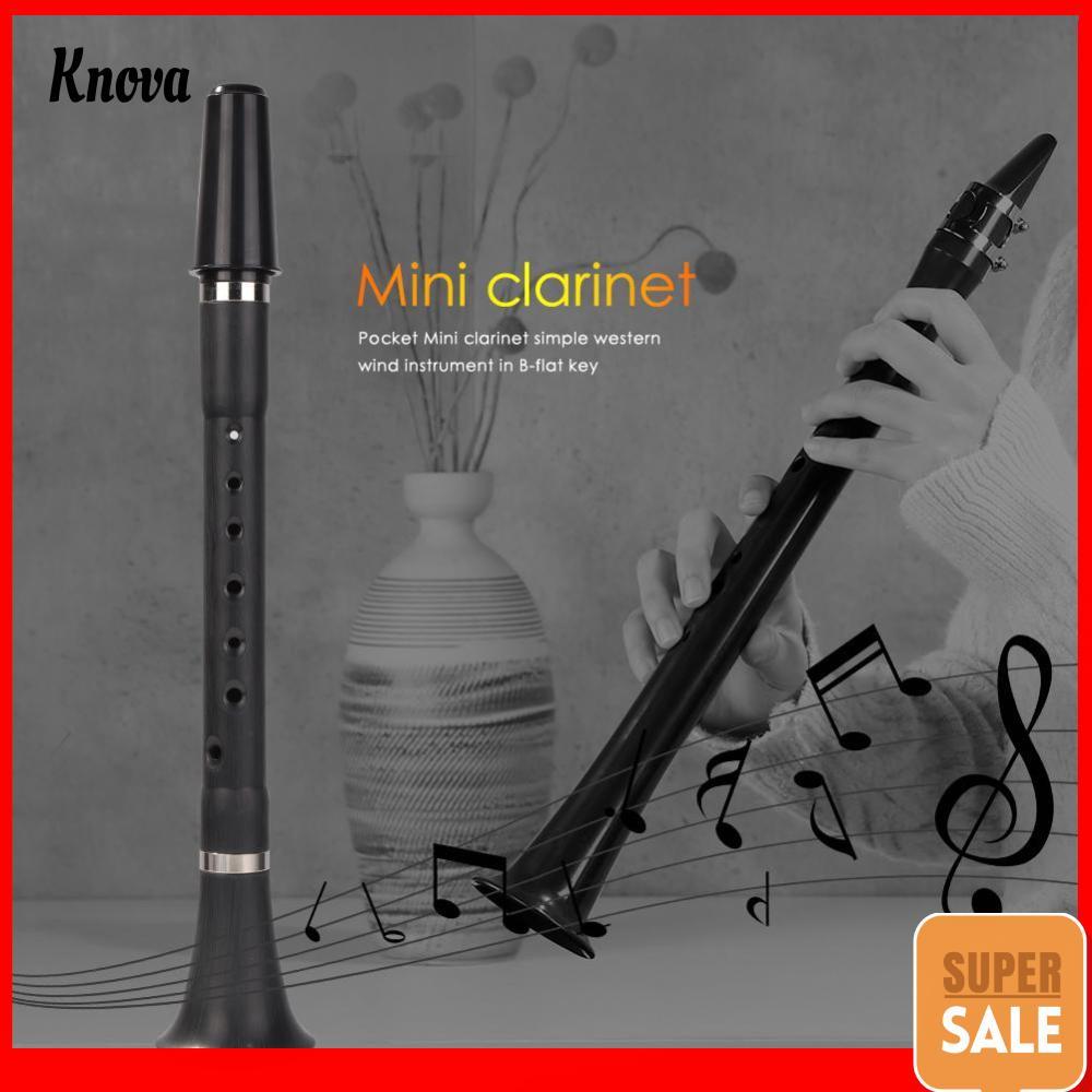 Mini Bb B Clarinete Plano Instrumento De Sopro Para Iniciantes Prática Musical Tyro Amante Da Música