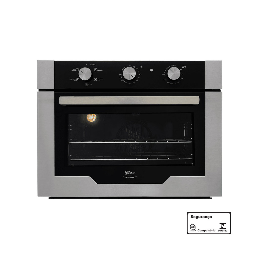 Forno Elétrico de Embutir Fischer Infinity Air Fryer 50L Inox em Oferta na Shopee