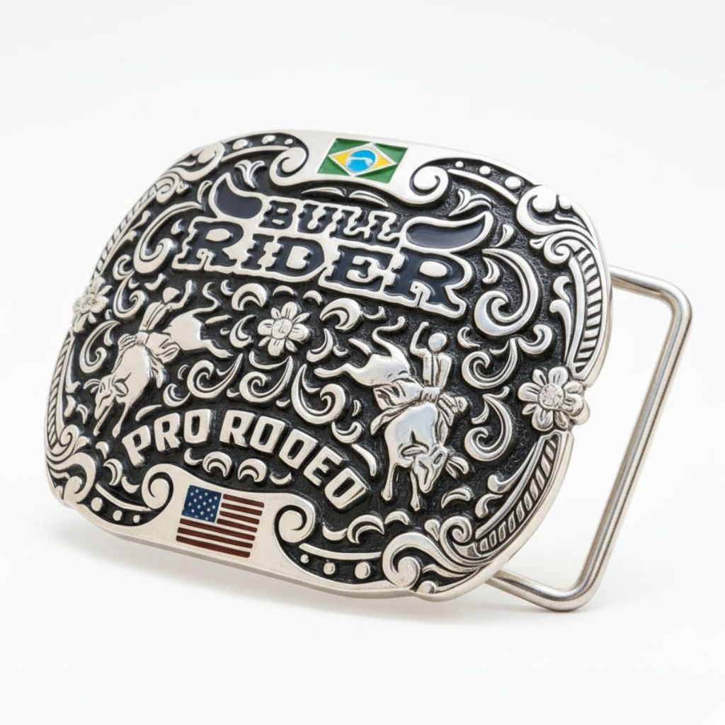Fivela Bull Rider Country Masculina Feminina Presente Natal Masc festa Peão Barretos Wester Premium Selaria Mato Campo
