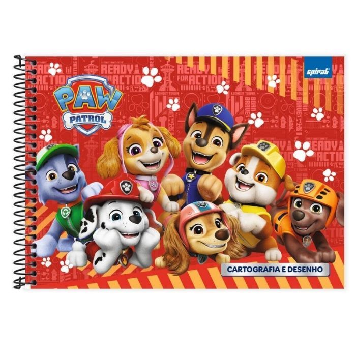 Patrulha Canina Caderno Cartografia e Desenho Capa Dura 48fls Spiral em Oferta na Shopee
