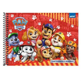Patrulha Canina Caderno Cartografia e Desenho Capa Dura 48fls Spiral em Oferta na Shopee