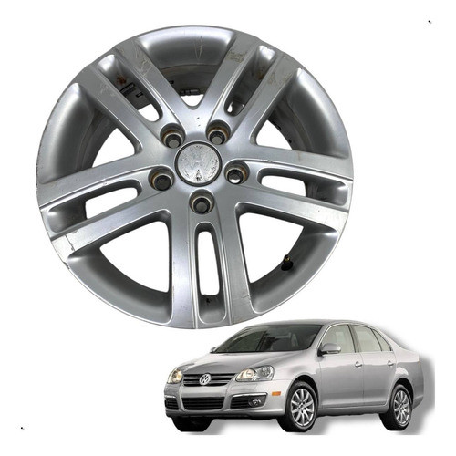 Roda Avulsa Vw Jetta Mk5 Passat Golf Aro 16 5x112 Original Prateado