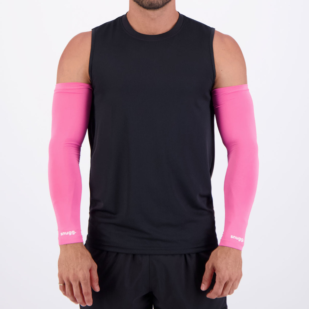 Manguito Snugg UV50+ Longo Rosa em Oferta na Shopee