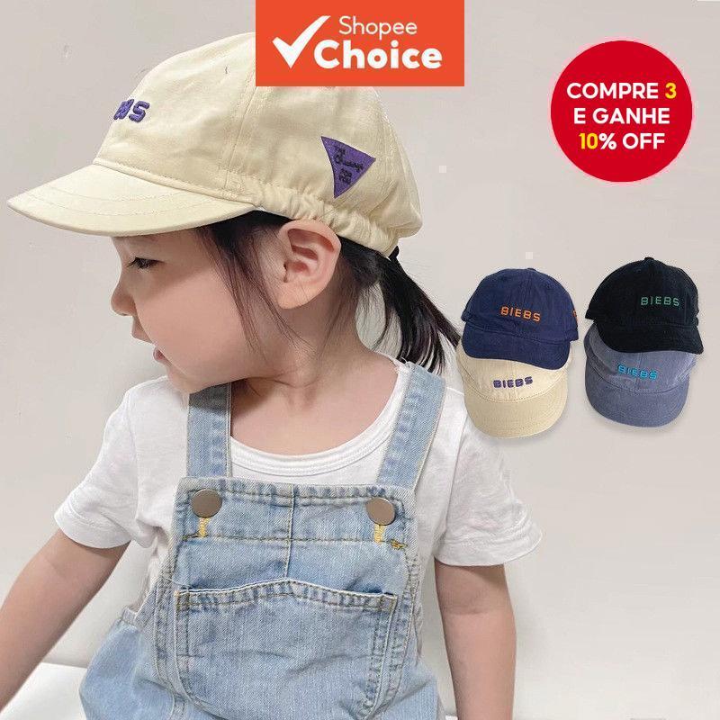 Boné De Beisebol Ajustável Bordado Com Letras , Chapéu Infantil Fashion Primavera Outono Para Meninos E Meninas De 2 A 8