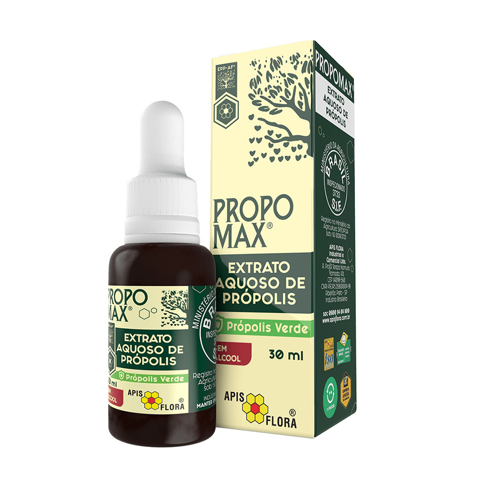 Extrato de Própolis Aquoso Propomax Sem Álcool 30ml Propomax 30ml em Oferta na Shopee