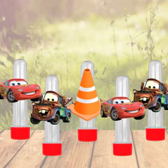 Kit com 10, 20 ou 30 Tubetes Personalizado Para aniversário Carros