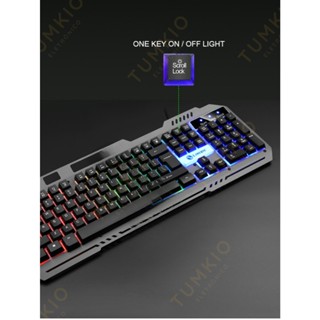 Teclado semi-mecânico Teclado com fio Teclado mecânico Teclado para jogos