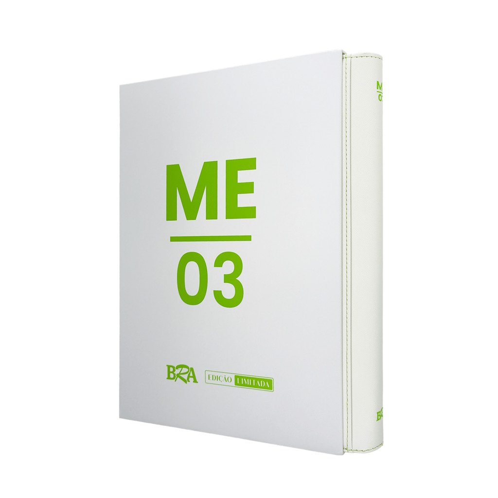 Pasta Premium 3x3 Para Cards 360 Cartas Branca/Verde BRA - BC-2053-ME03
