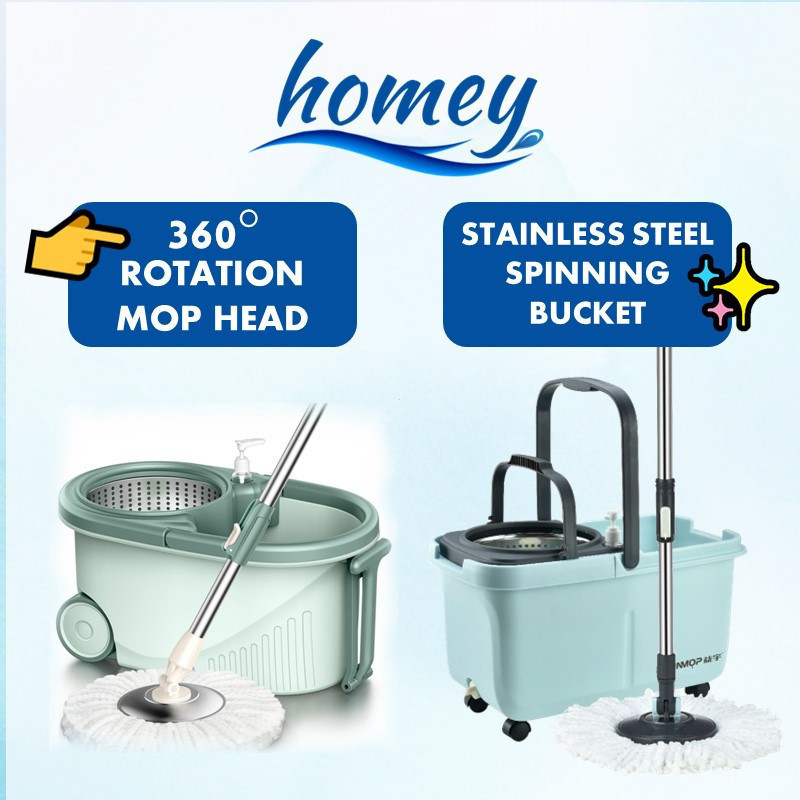 SG Homey Magic Spin Mop Balde Conjunto Tornado Enxágue Lavagem De Economia De Água Seca Com Rodas Ferramenta De Limpeza