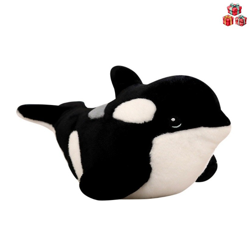 Mini Baleia Assassina Orca Brinquedo De Pelúcia Macio Recheado Animal Marinho Boneca Fofo Presente Para Crianças Meninas