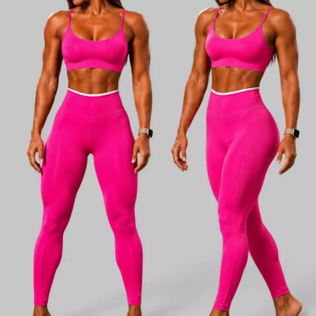 Calça Line Feminina Cintura Alta Poliester Premium Modeladora Zero Transparência Grossa Inverno — imagem 1