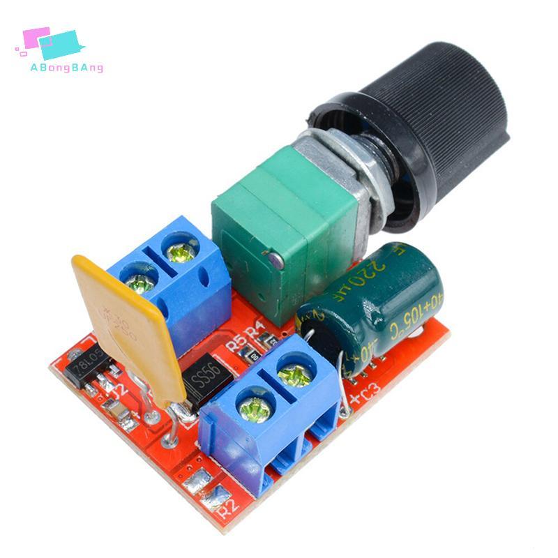 Abongbanghn Mini DC 3 6 12 24 35V 5A 90W PWM Módulo Controlador De Velocidade Do Motor Controle Regulador Ajustar A Plac