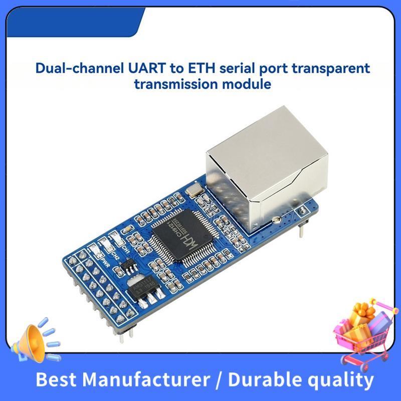 Módulo De Porta Serial De Transmissão Transparente 2-CH UART Para ETH Conversor Ethernet Suporta Comutação Automática RS