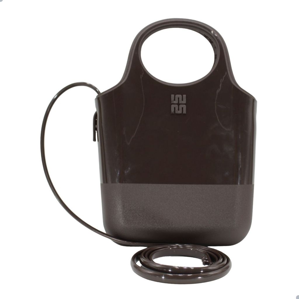 Bolsa Melissa Ultra Bag Marrom Transparente