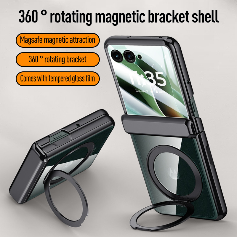 360 ° Capa De Suporte De Liga De Rotação Para Motorola Razr 70 Ultra Moto 60 50 