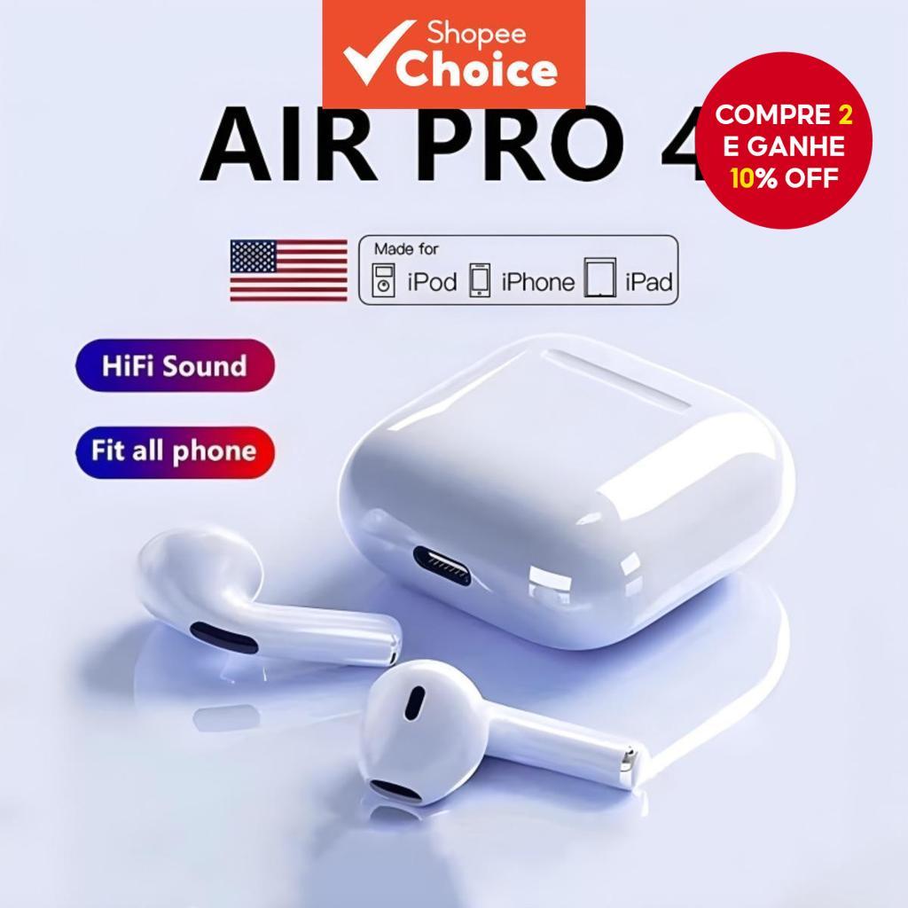 Pro4 Fones De Ouvido Sem Fio Duplo Intra-Auricular Ultra Longa Espera Estéreo Baixo Redução De Ruído Alto-Falante