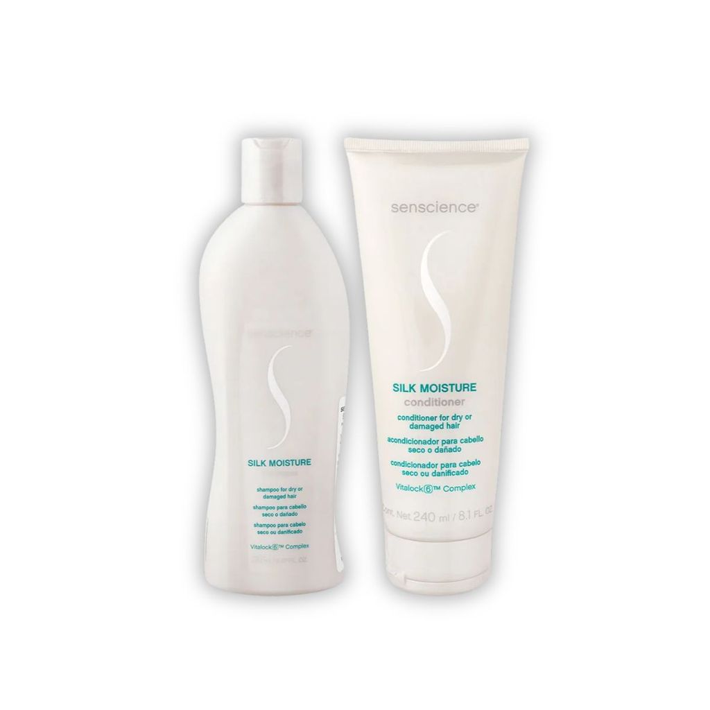 Kit Shampoo 280ml e Condicionador 240ml Silk Moisture - Senscience