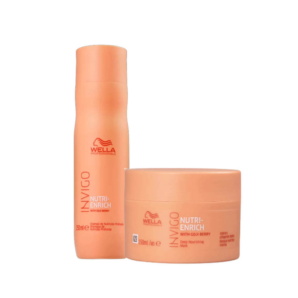 Kit Wella Professionals Invigo Nutri-Enrich Shampoo 250ml + Máscara Tratamento 150ml