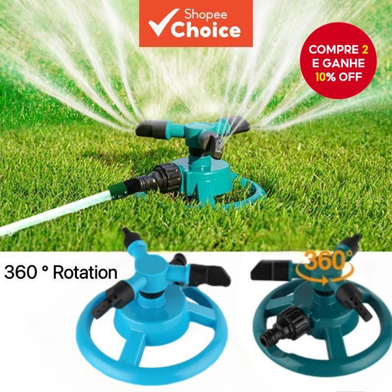 Sprinkler De Água 360 Graus Automático Jardim Sprinklers Rega Grama Gramado Bico Rotativo Sistema Suprimentos