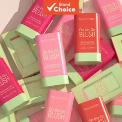 Ibcccndc Bastão de Blush Multifuncional, Creme de Blush Natural para Bochechas, Alta Renderização de Cor, Longa