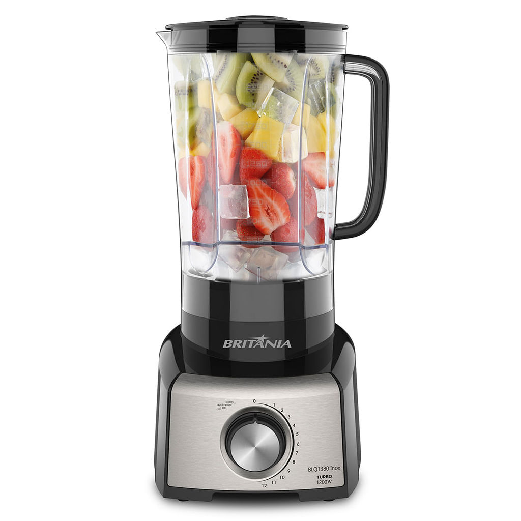 Detalhes do Liquidificador Britânia BLQ1380P Pro Maxx 6 Inox 3L 1200W