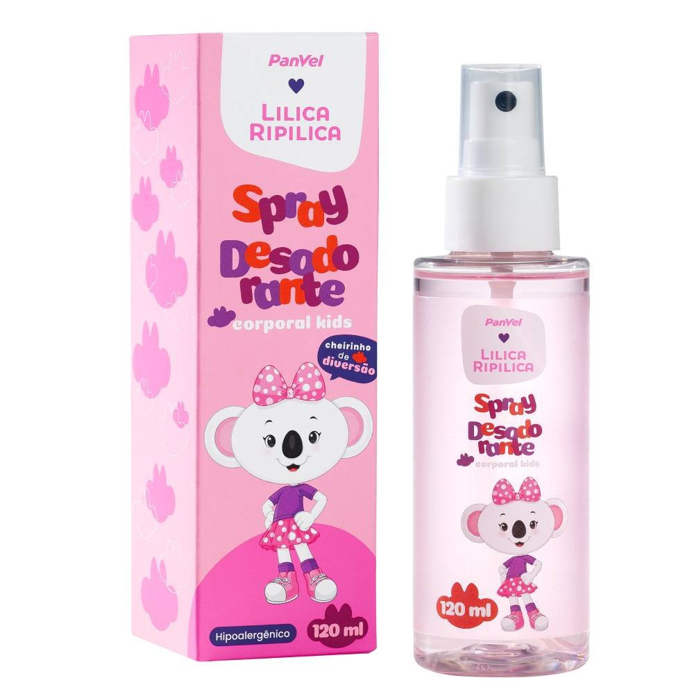 Spray Desodorante Corporal Kids Panvel Lilica Ripilica 120ml em Oferta na Shopee