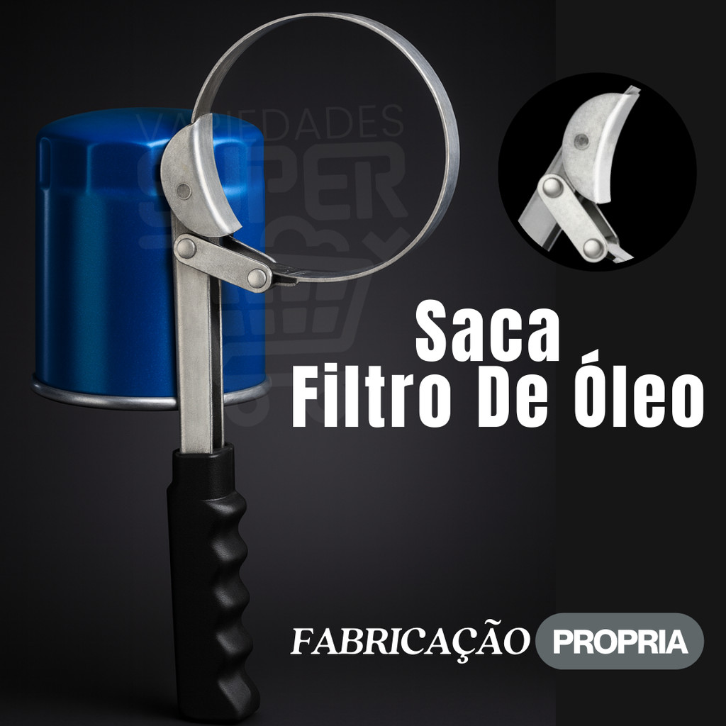Saca Filtro de Óleo Fiat Fire 60mm a 70mm Carros Fiat Ajustável e Resistente Envio Imediato